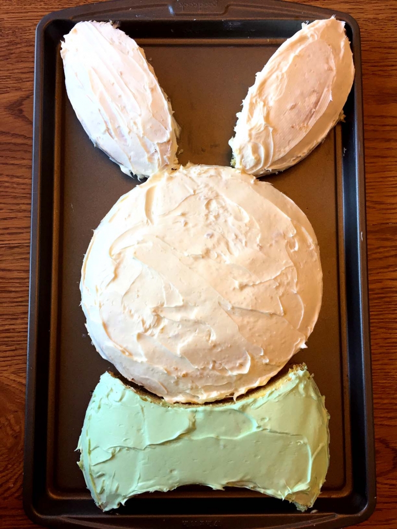 Bunny cake frosting