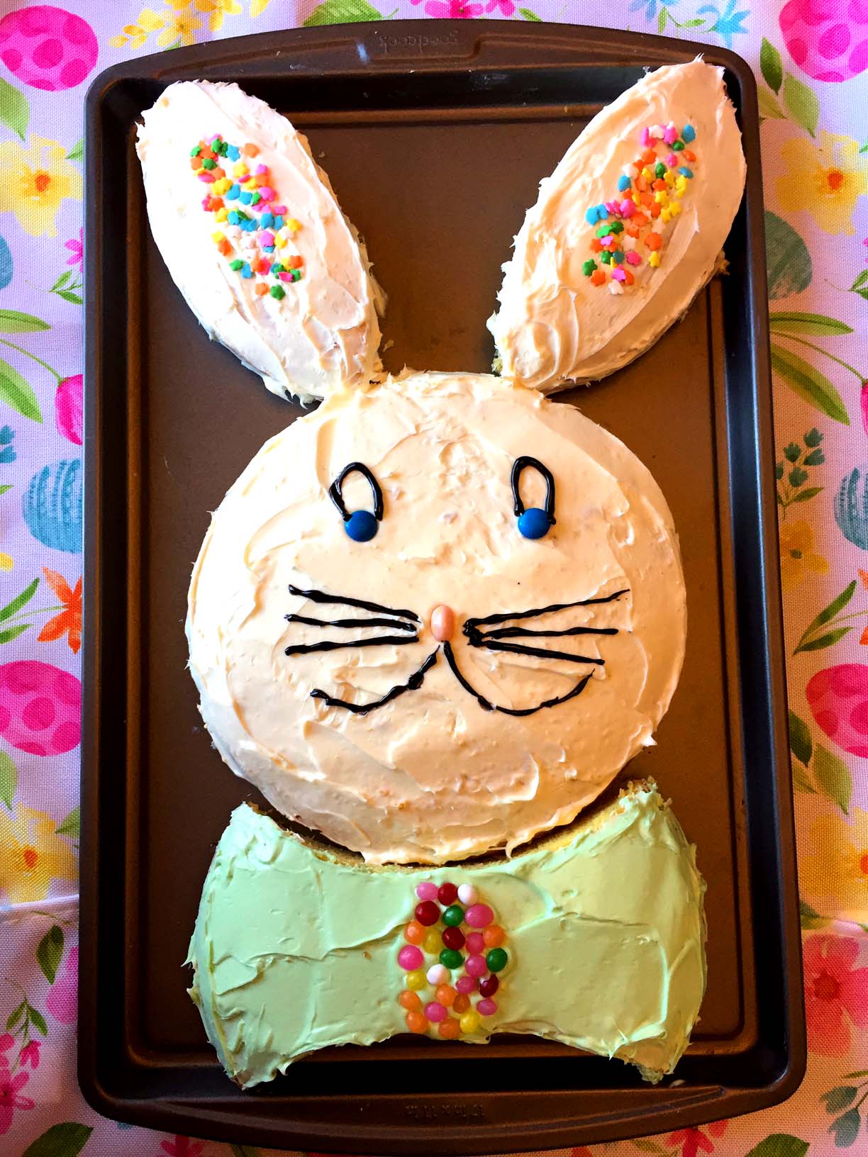 how to make easter bunny cake