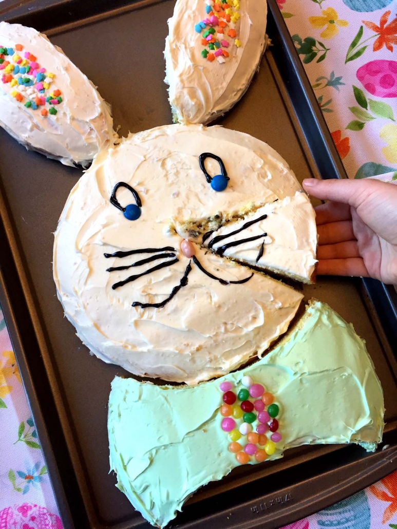 How To Make Easter Bunny Shaped Cake