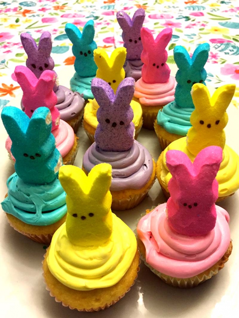 Easter peeps cupcakes