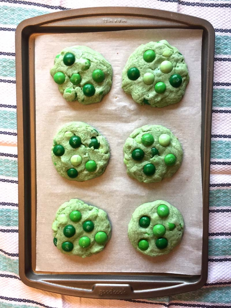 Green M&Ms cookie recipe