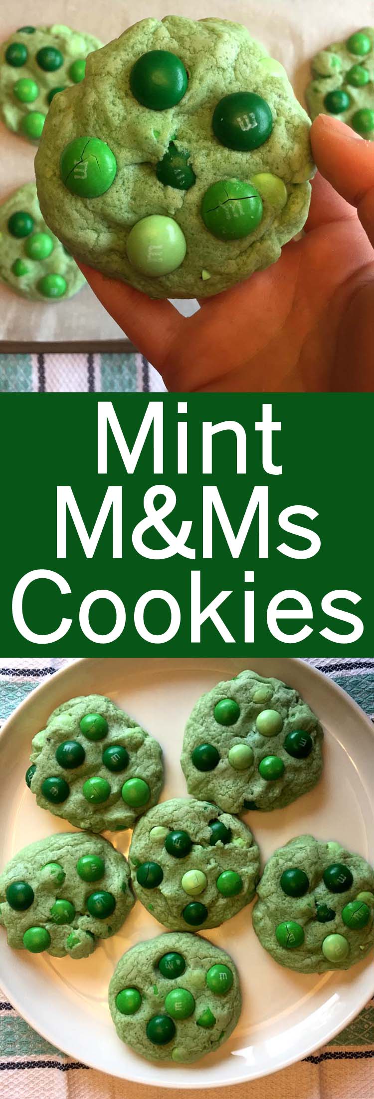 Green Mint M&M\'s Cookies Recipe