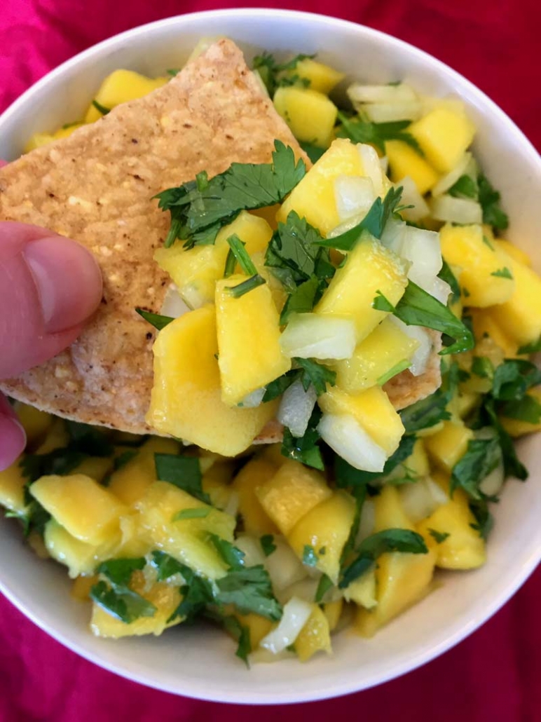 healthy mango salsa