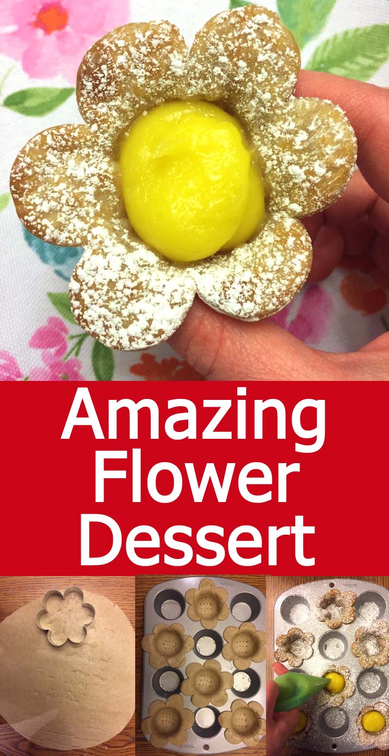 Flower Shaped Lemon Pastries