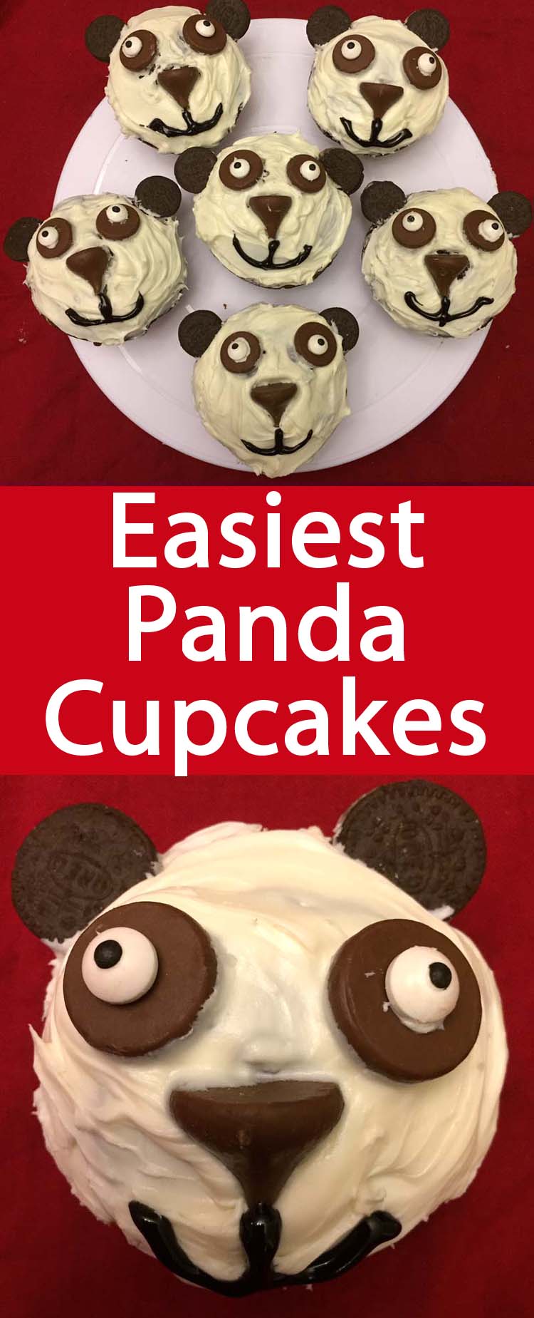 Easy Panda Cupcakes Recipe With Oreos