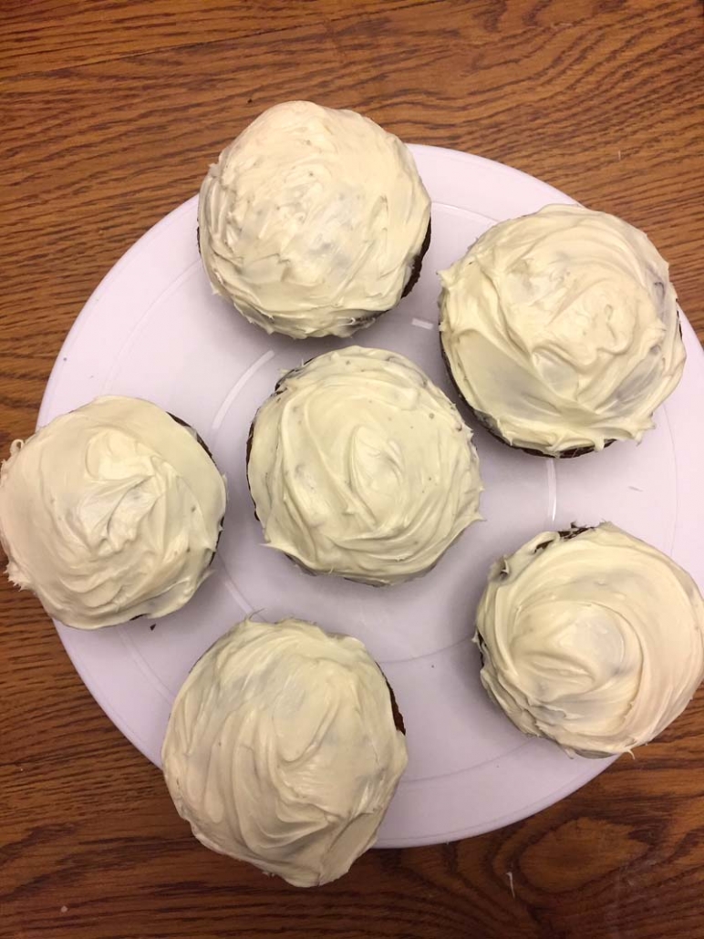 Frosted panda cupcakes