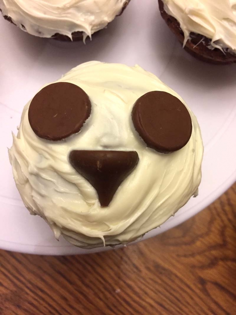 Chocolate panda cupcakes