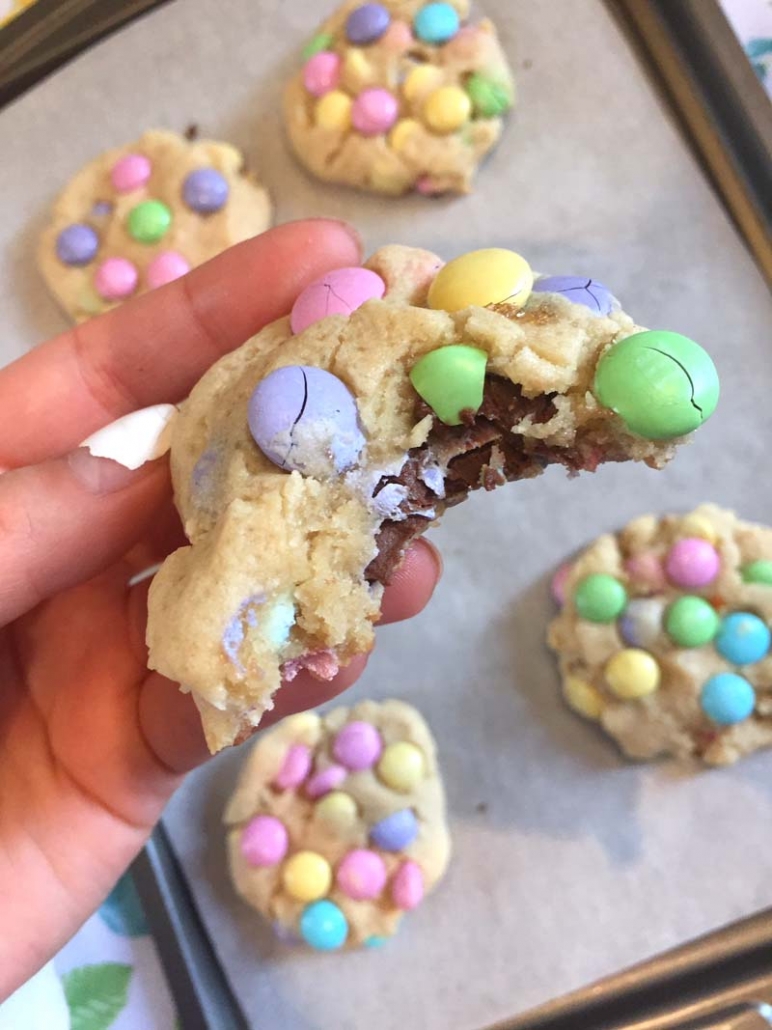 spring m&m cookies