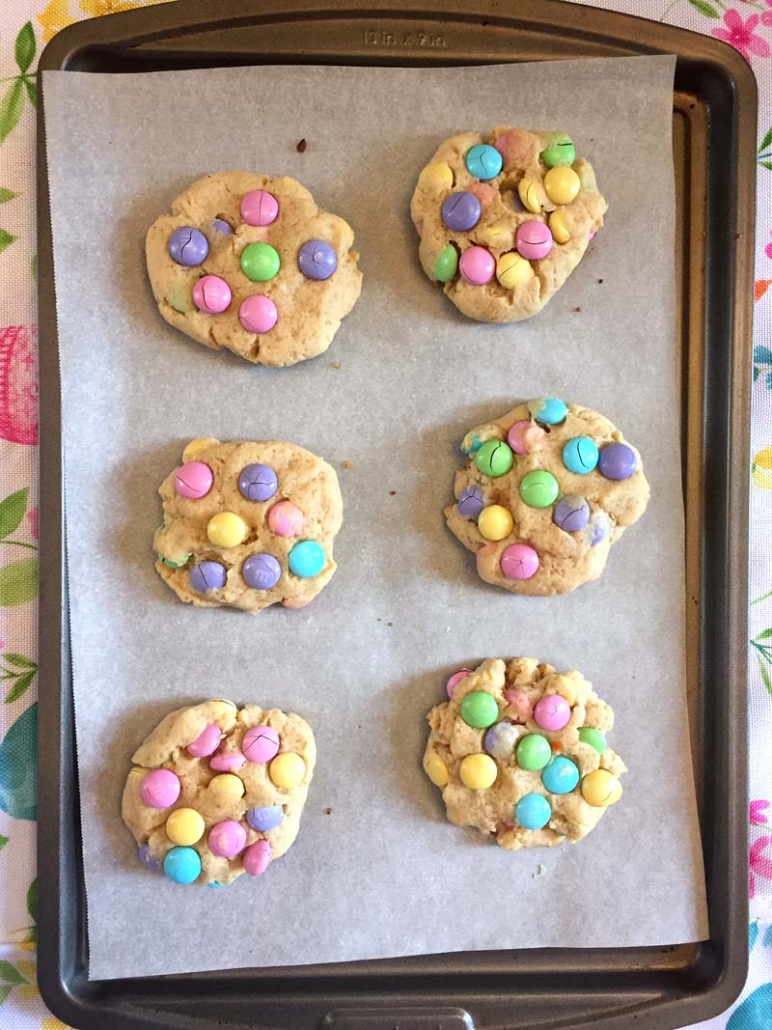 easy m&m cookies