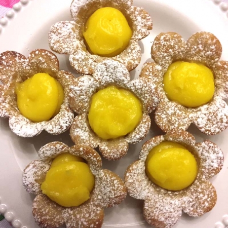 Flower Shaped Lemon Pastries Recipe