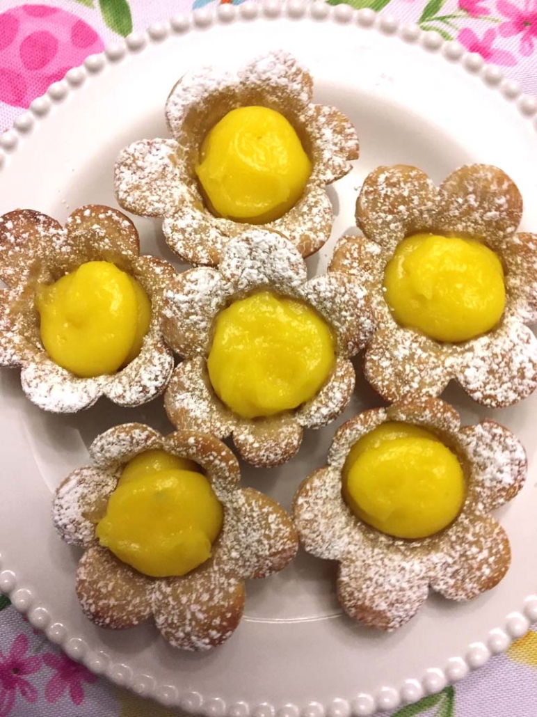 Flower Shaped Lemon Pastries Recipe