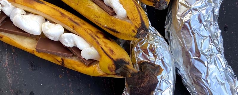 campfire grilled banana boats recipe