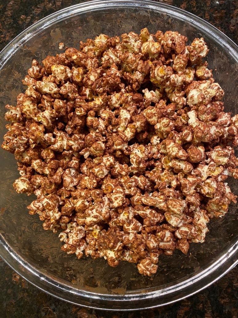 Homemade Chocolate Popcorn