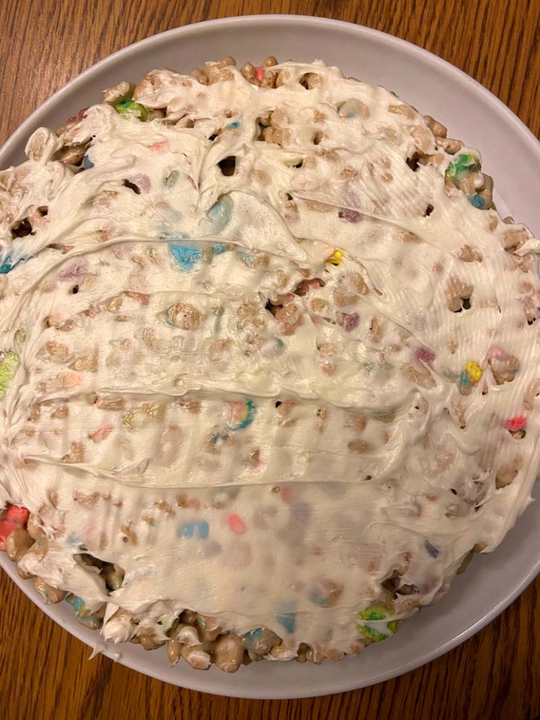 cereal birthday cake