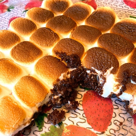 Marshmallow Smores Brownies Using Brownie Mix