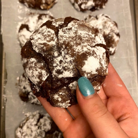 chocolate crinkle cookies