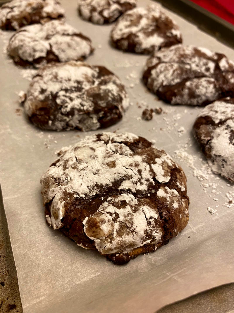 These homemade chocolate crinkle cookies are amazing! So easy to make, this is the only chocolate crinkles recipe I\'ll ever need! We love these chocolate crinkle cookies!