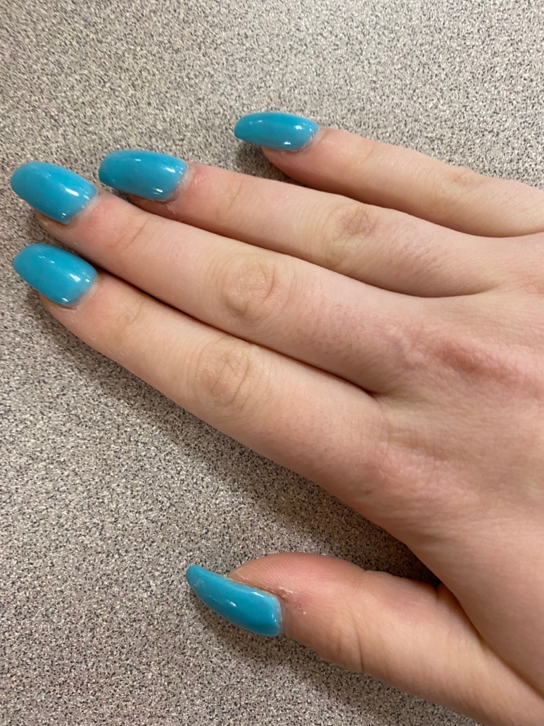 blue summer nails