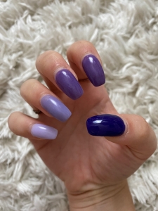Different Shades Of Purple Nails - Gradient Purple Nails Designs