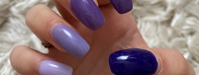 purple nail design