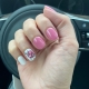 february pink nails cute design