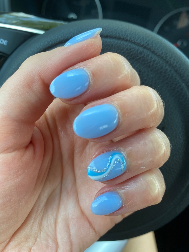 simple blue swirls