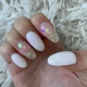 Simple White Nail Design Ideas With Butterfly Stickers