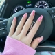 pink swirls nails