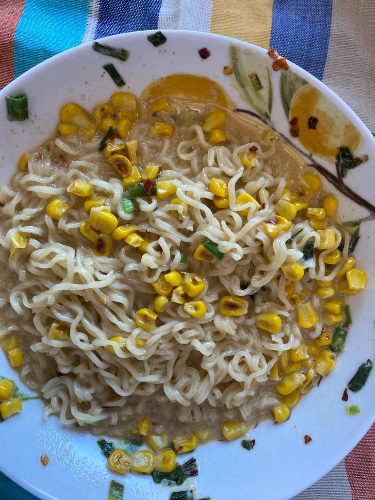 ramen with corn