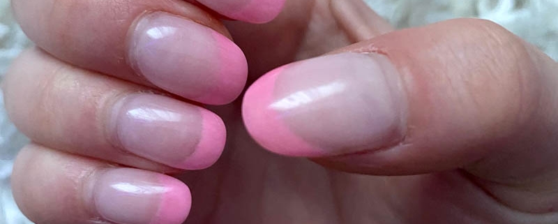 February Nails French Pink Tips