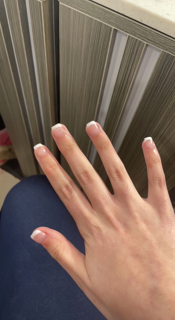 Short Nails French Tips 1 