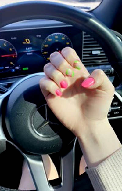 Hot Pink And Neon Green Nails Combo Tutorial
