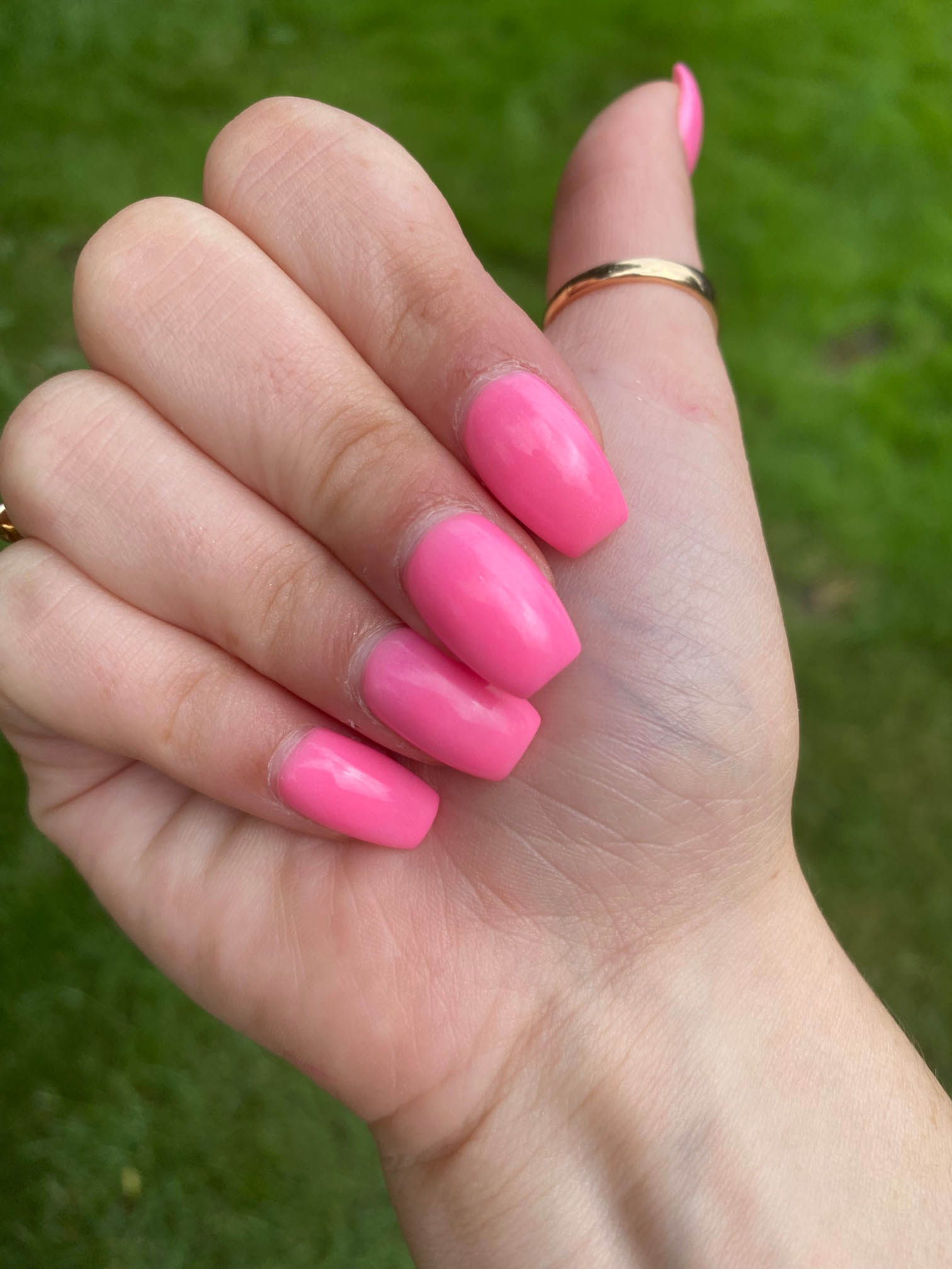 How to Pink Long Coffin Nails Manicure
