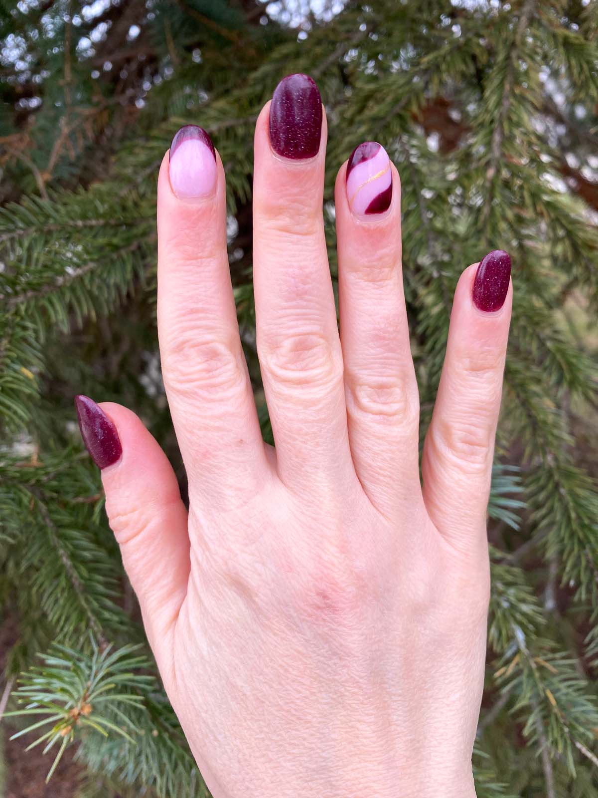 Dark Red Nails Ideas