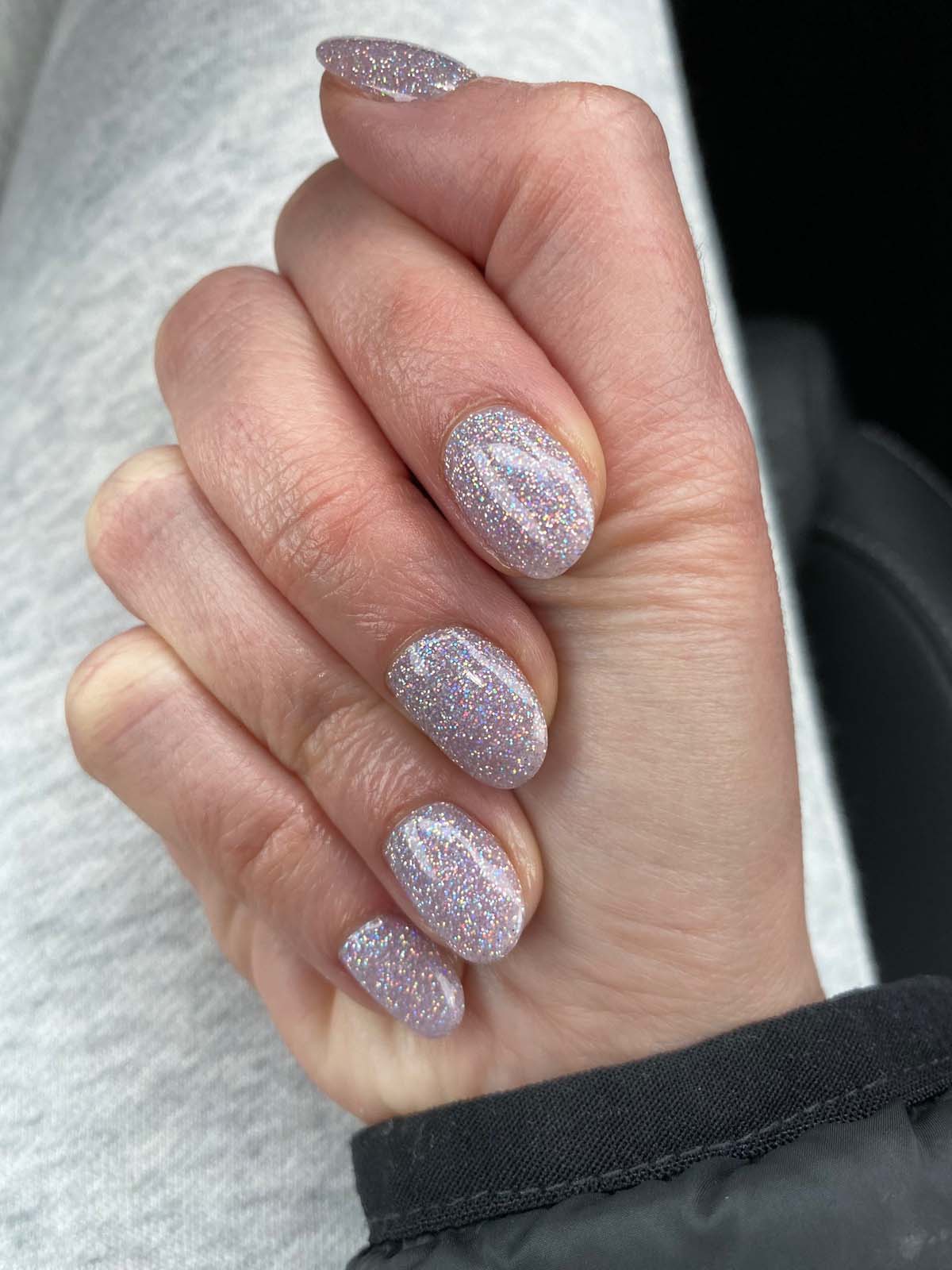 Silver Sparkly Glitter Nails Vibrant Guide 6043