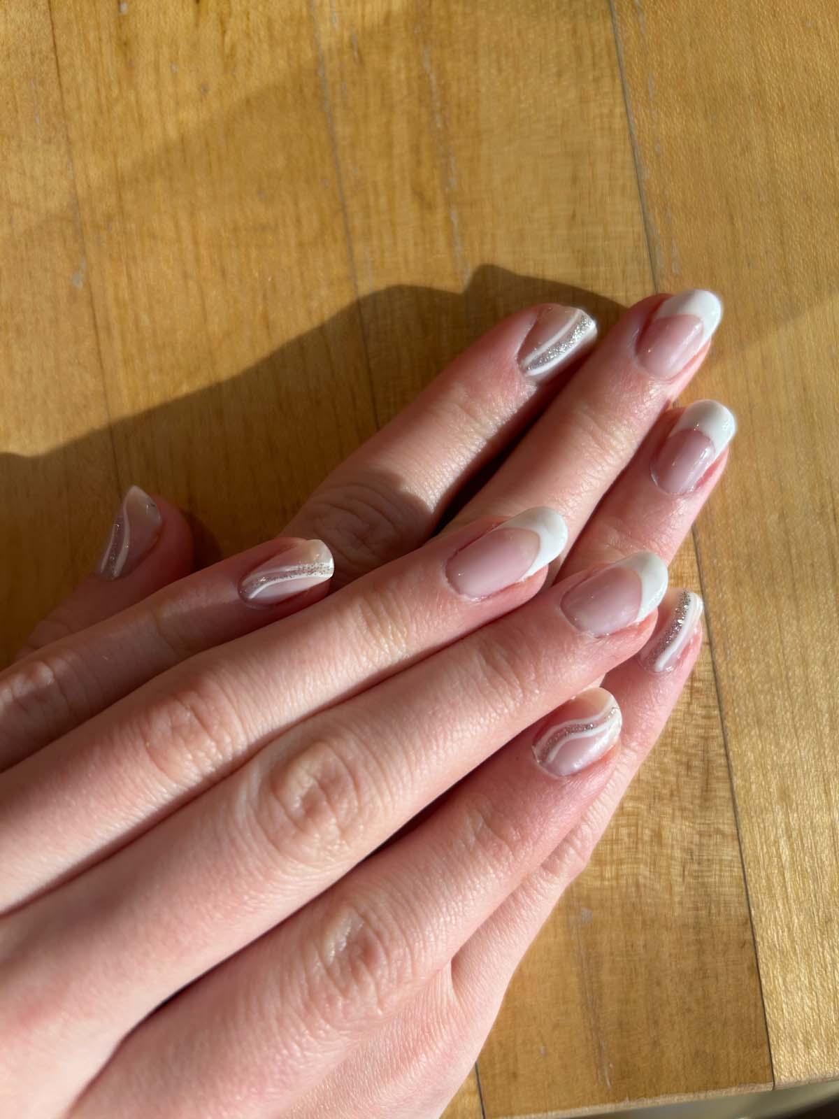 White French Tip Nails With Design Vibrant Guide