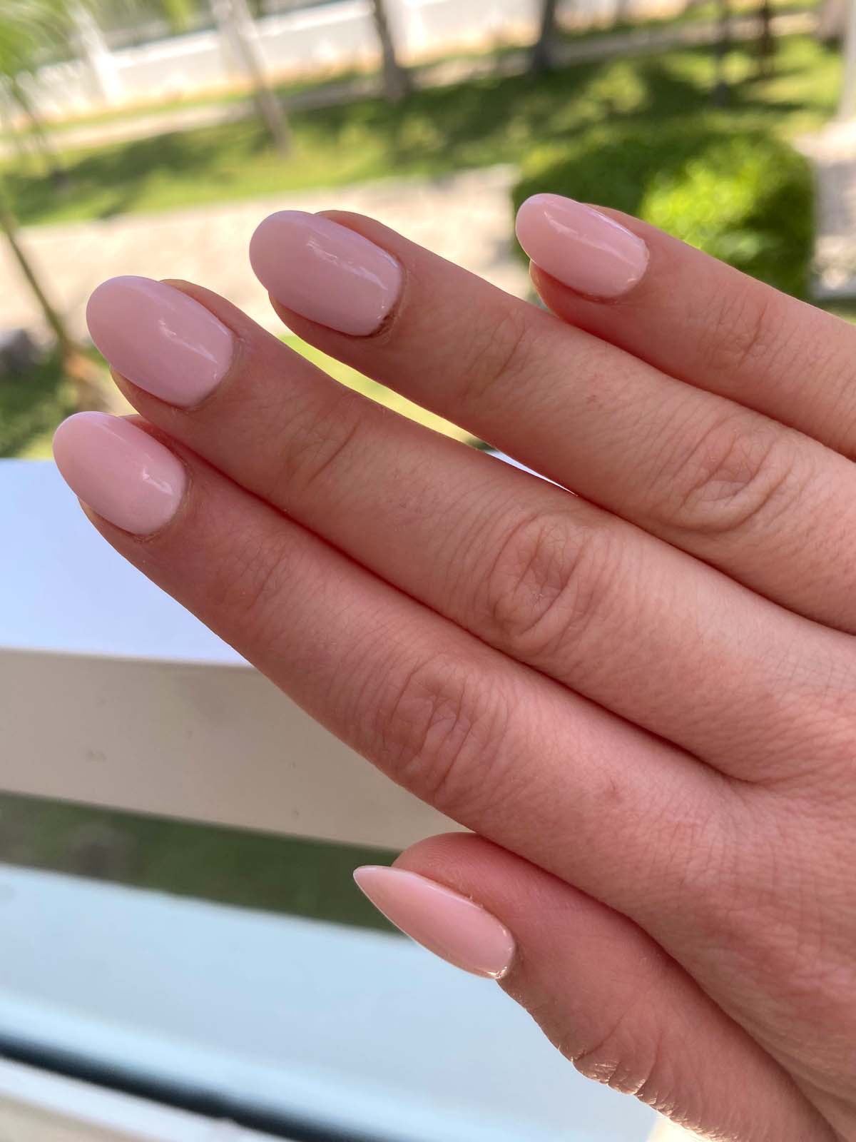 mooning - light blue gray nail polish & nail color - essie