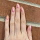 Pink nails gold