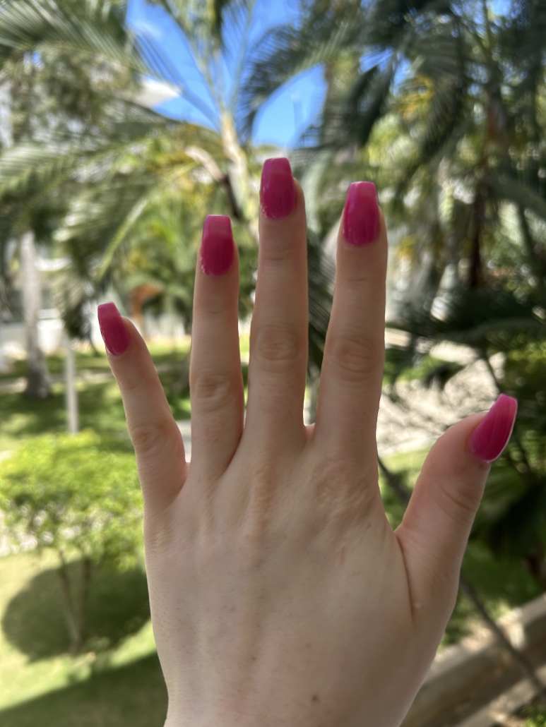 Coffin nails pink