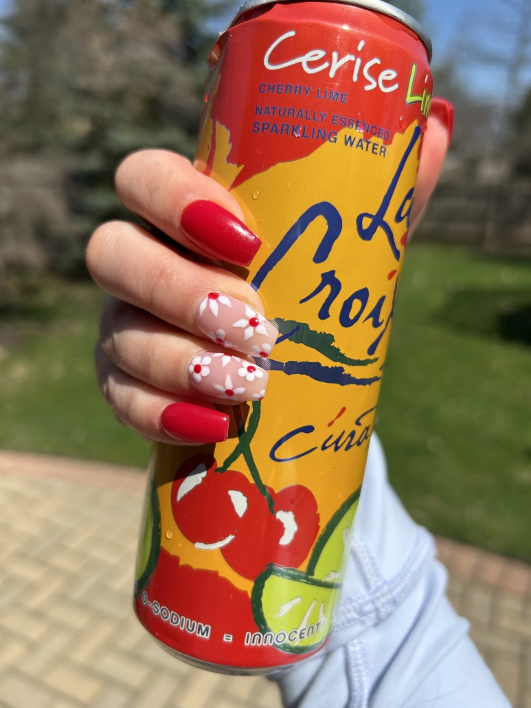 Red coffin nails flowers