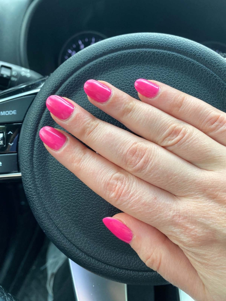 Cute magenta nails