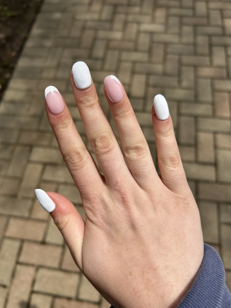 Cute white nails