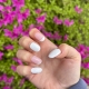 Short white nails