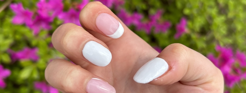 Short white nails