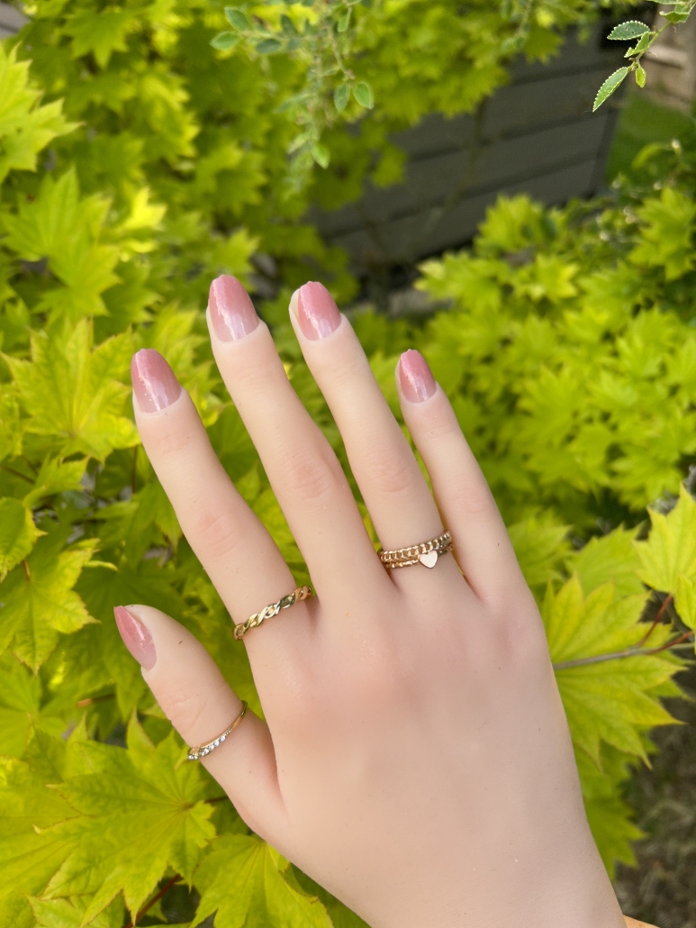 Cute pink ombré nails