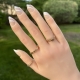White stripe nails