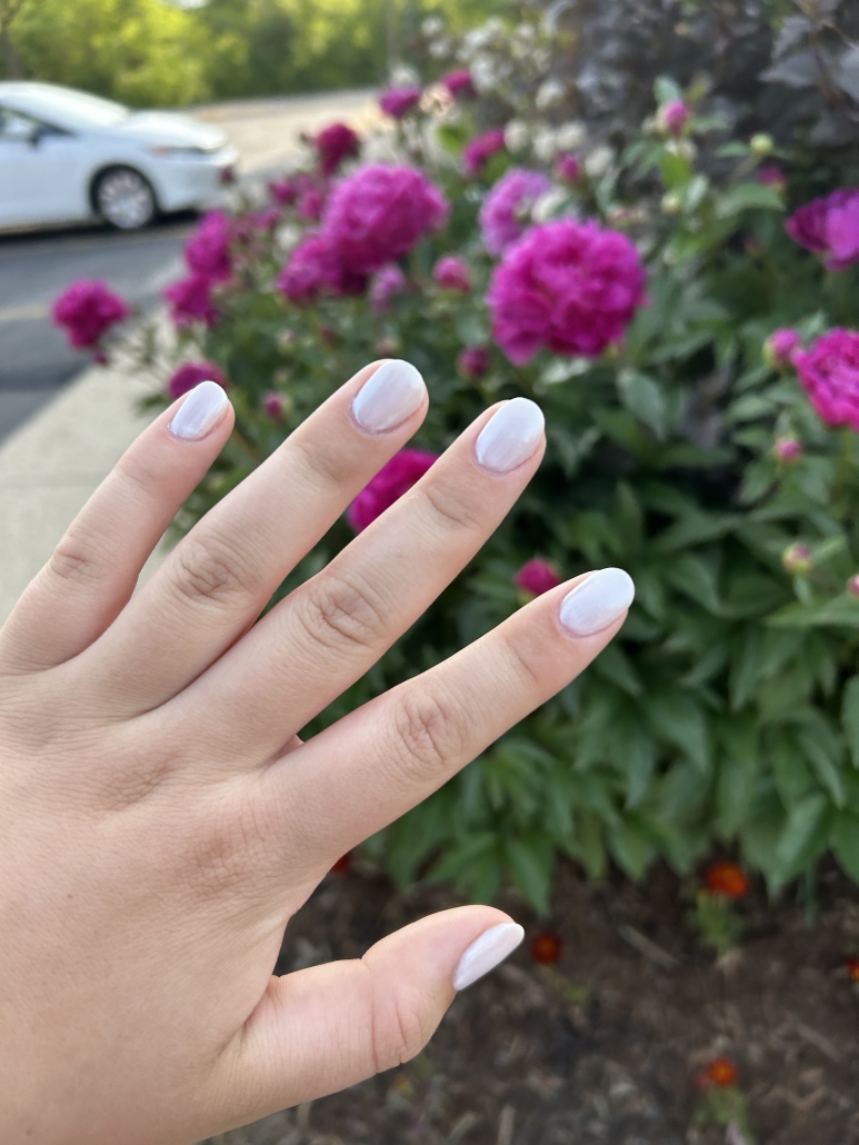 Glazed donut nails