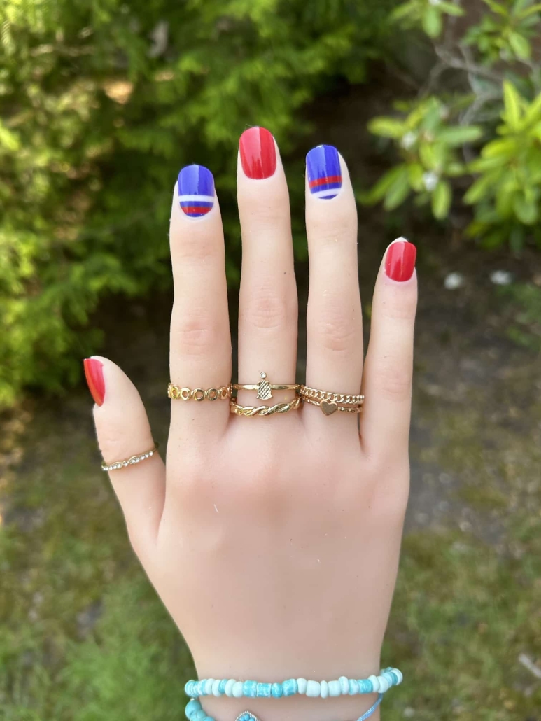 Patriotic nails